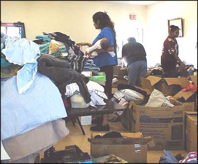 clothing donation shop